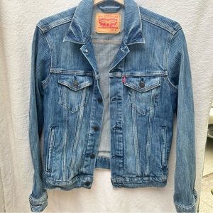 Levi’s striped denim jacket